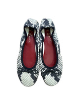 Load image into Gallery viewer, MINNIE Micro Bianco/Nero Pitonato
