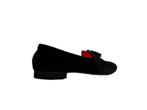 MOCASSINO BLACK Suede Nappine