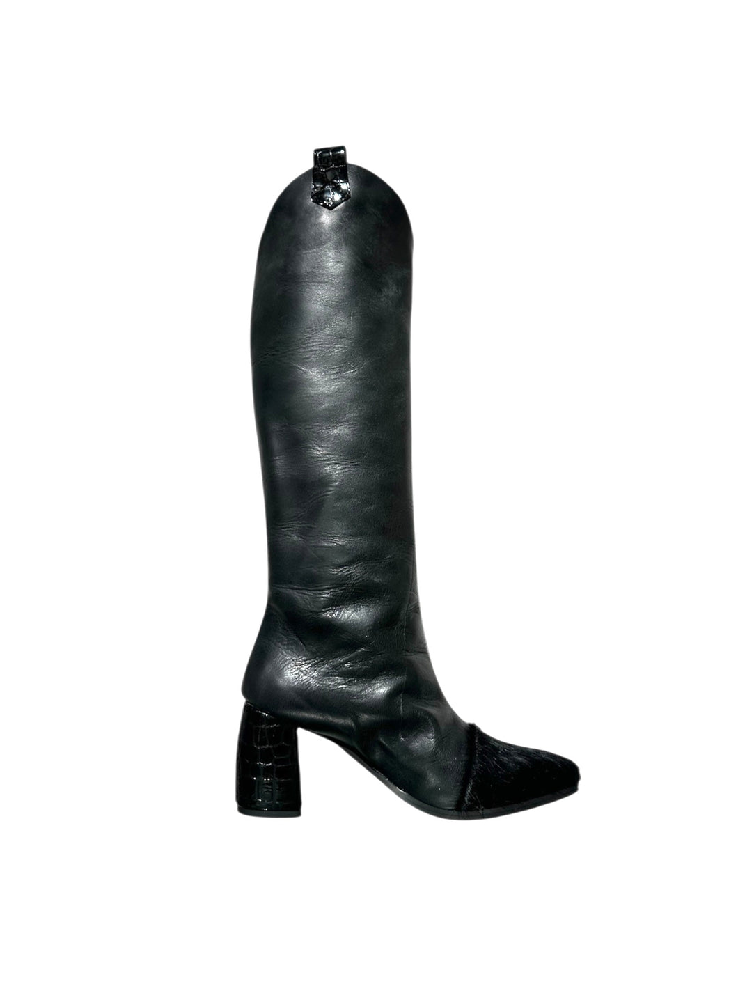 Stivale Tex70 Nero/Cavallino