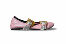 Load image into Gallery viewer, Minnie Fibbia Rosa/Argento Pt
