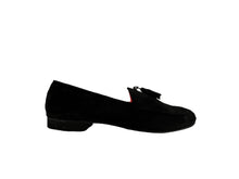 Carica l&#39;immagine nel visualizzatore di Gallery, MOCASSINO BLACK Suede Nappine
