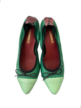 Carica l&#39;immagine nel visualizzatore di Gallery, SCARPA MAGICA Verde/Pitonato Viola
