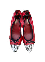 Carica l&#39;immagine nel visualizzatore di Gallery, SCARPA MAGICA Rosso/Bianco Pitonato
