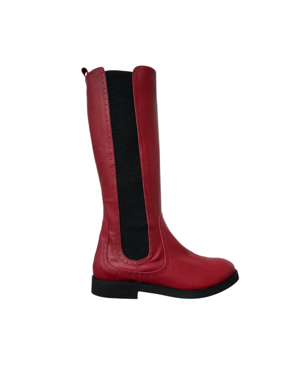 Stivale 613 Rosso Pelle