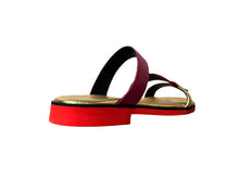 Carica l&#39;immagine nel visualizzatore di Gallery, CIABATTA HJ Fucsia/Oro Para Rossa
