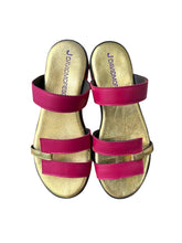 Carica l&#39;immagine nel visualizzatore di Gallery, CIABATTA HJ Fucsia/Oro Para Rossa
