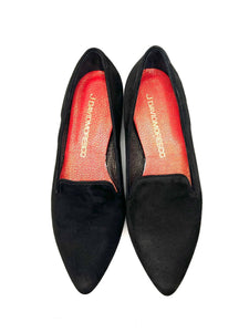 PANTOFOLA BLACK SUEDE